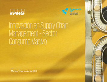 Innovación En Supply Chain Management - Sector Consumo Masivo