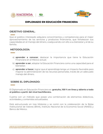 DIPLOMADO EN EDUCACIÓN FINANCIERA - Universidad Autónoma Del Estado .