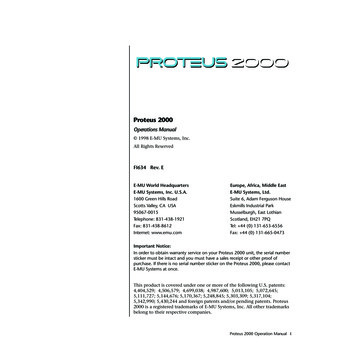 Proteus 2000 OpMan, Revision E - SampleKings