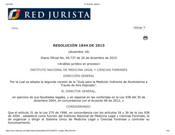 RESOLUCIÓN 1844 DE 2015 - Alcomax Equipos De Medicion