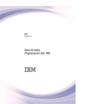 Base De Datos Programación SQL XML - IBM