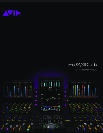 S4/S6 Guide V19 - Avid Technology