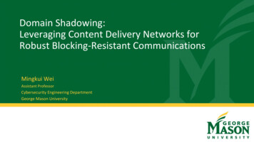 Domain Shadowing: Leveraging Content Delivery Networks For Robust .