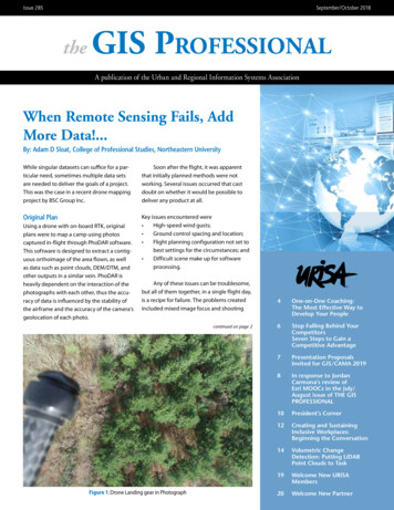 Issue 285 September/October 2018 The GIS ProfeSSIonal - URISA