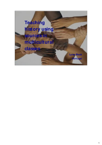 Teaching History Using Sources In Multicultural Classes