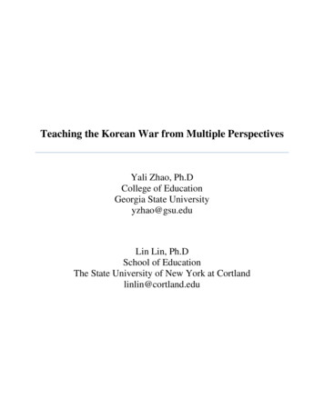 Teaching The Korean War From Multiple Perspectives