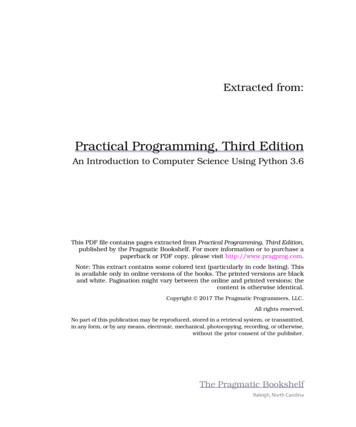 Practical Programming, Third Edition - The Pragmatic Programmer