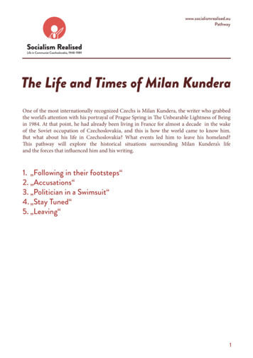 The Life And Times Of Milan Kundera - Socialismrealised.eu