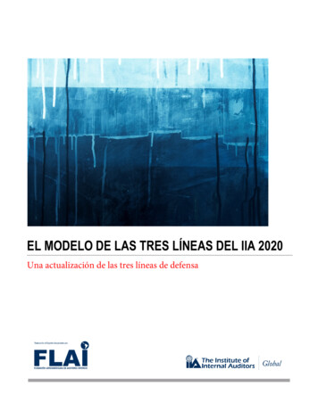 EL MODELO DE LAS TRES LÍNEAS DEL IIA 2020 - Institute Of Internal Auditors