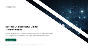 Secrets Of Successful Digital Transformation - Thoughtworks
