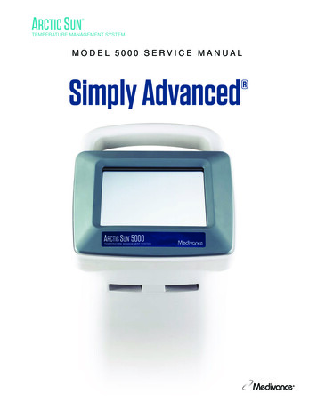 MODEL 5000 SERVICE MANUAL Simply Advanced - BD