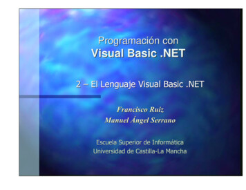 2 - El Lenguaje Visual Basic - UCLM