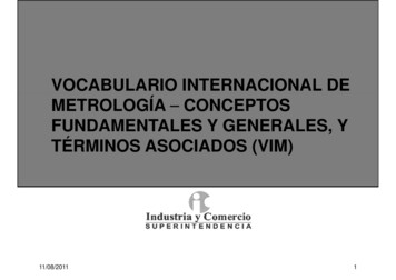 Vocabulario Internacional De Metrología Conceptos Fundamentales Y .