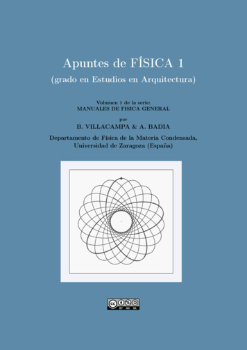 Apuntes De FÍSICA 1 - Unizar.es