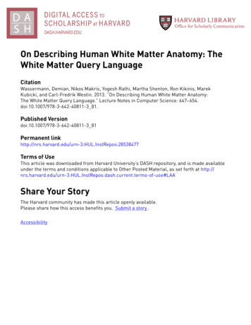 On Describing Human White Matter Anatomy: The White Matter Query Language