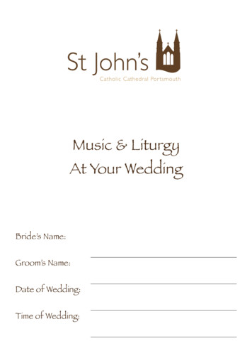 Wedding Music Liturgy - St John's Catholic Cathedral, Portsmouth