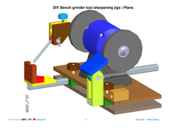 DIY Bench Grinder Tool Sharpening Jigs Plans