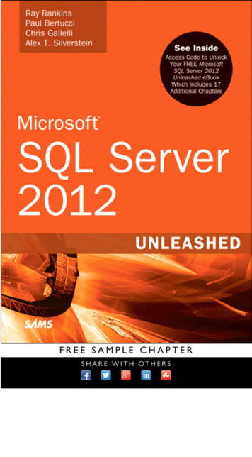 Microsoft SQL Server 2012 Unleashed - Pearsoncmg 