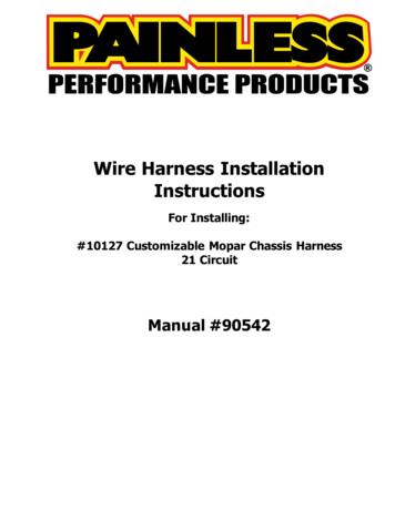 For Installing: #10127 Customizable Mopar Chassis Harness 21 Circuit