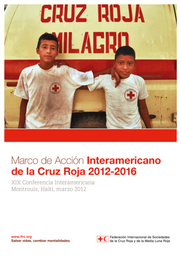 Marco De Acción Interamericano De La Cruz Roja 2012-2016