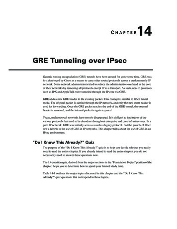 GRE Tunneling Over IPsec - Pearsoncmg 