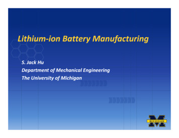 Lithium Ion Battery Manufgfacturing - Gatech.edu