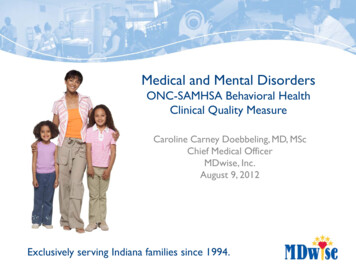 Medical And Mental Disorders - Office Of The National Coordinator For .