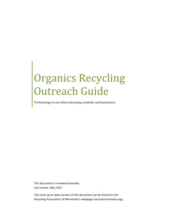 Organics Recycling Outreach Guide - Recycleminnesota 