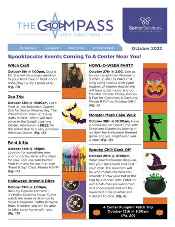 Spooktacular Events Coming To A Center Near You!