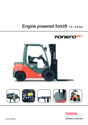 Engine Powered Forklift 1.5 - 3.5 Ton - Toyota Forklifts