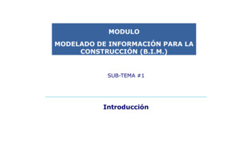 Modulo Modelado De Información Para La Construcción (B.i.m.)