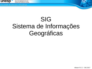 SIG Sistema De Informações Geográficas - SERTIE