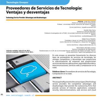 Technology Service Provider: Advantages And Disadvantages