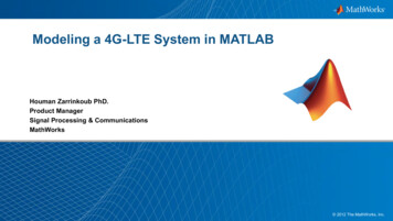 Modeling A 4G-LTE System In MATLAB