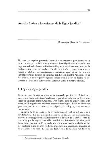 América Latina Y Los Orígenes De La Lógica Jurídica . - Dialnet
