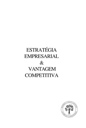 Estratégia Empresarial Vantagem Competitiva