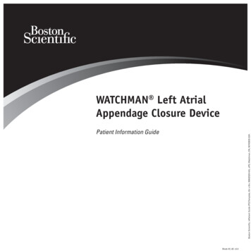 WATCHMAN Left Atrial Appendage Closure Device - Boston Scientific
