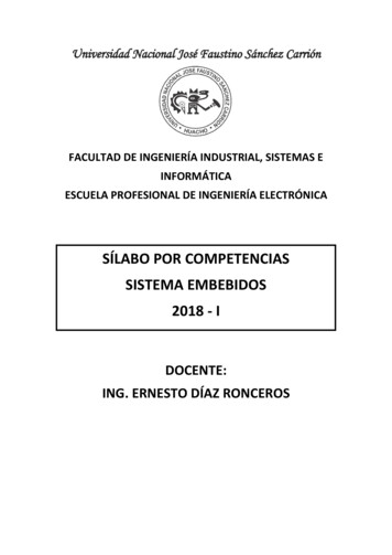 Sílabo Por Competencias Sistema Embebidos 2018 - I