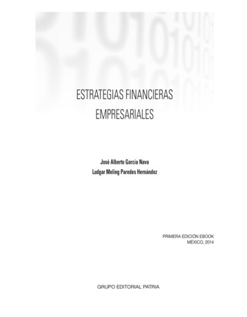 Estrategias Financieras Empresariales - Editorial Patria