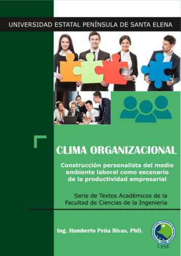Humberto Peña, 2017 Clima Organizacional