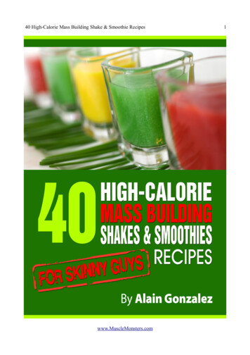 40 High-Calorie Mass Building Shake & Smoothie Recipes 1