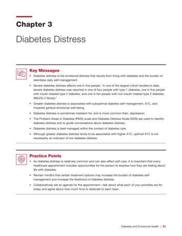 Diabetes Distress - American Diabetes Association