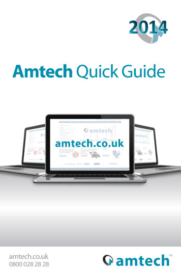 Amtech 2014 Quick Guide