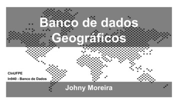 Banco De Dados Geográficos - CIn UFPE