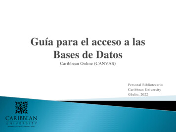 Guía Para El Acceso A Las Bases De Datos - Caribbean.edu
