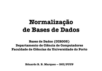 Normalização De Bases De Dados - DCC