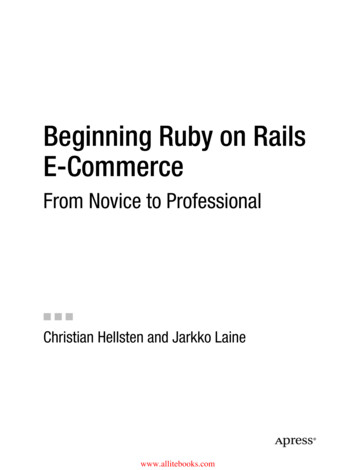 Beginning Ruby On Rails E-Commerce - Programmer Books