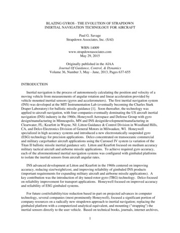 Journal Of Guidance, Control, & Dynamics - Strapdown Associates