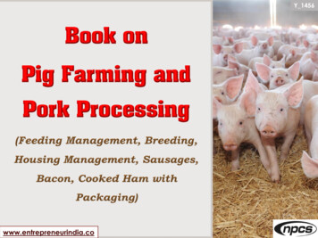 Pig Farming And Pork Processing - Entrepreneur India