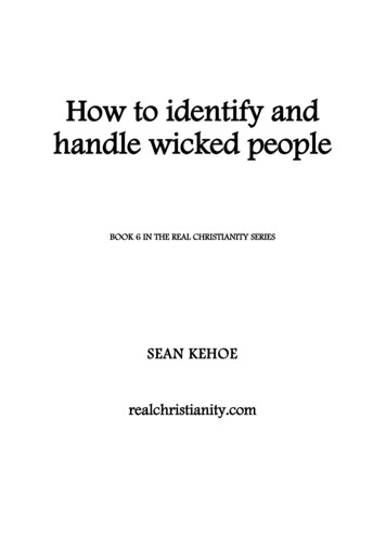 HOW TO IDENTIFY AND HANDLE WICKED PEOPLE - Real